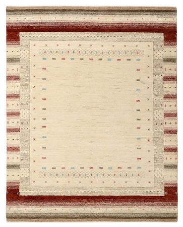 Gabbeh Rug - Loribaft Indus - 198 x 156 cm - light beige