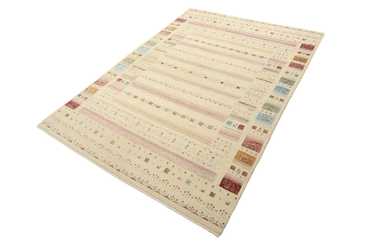 Gabbeh Rug - Loribaft Indus - 206 x 149 cm - light beige