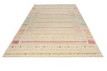 Gabbeh Teppich - Loribaft Indus - 304 x 203 cm - hellbeige