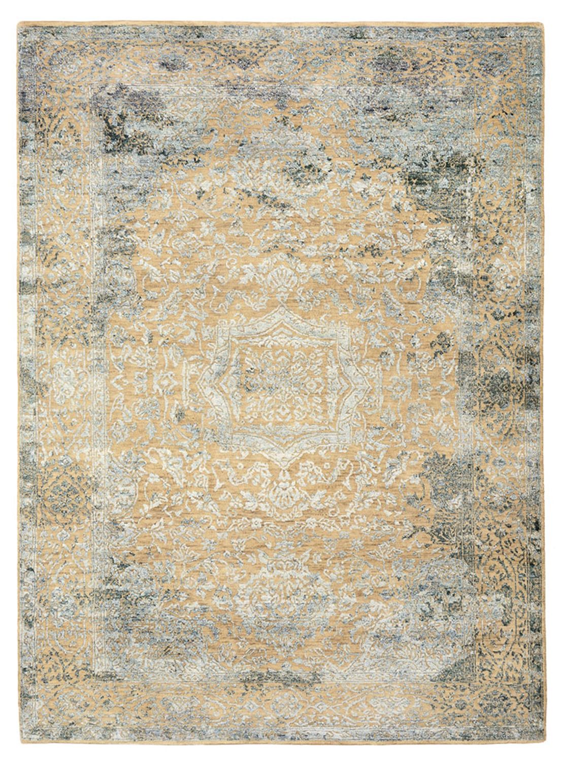 Tapis design - 197 x 145 cm - caramel