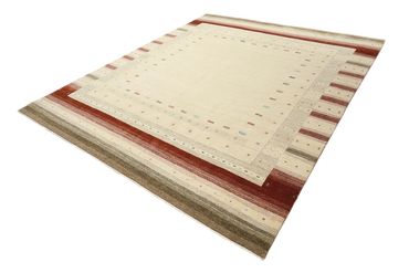 Gabbeh Tapijt - Loribaft Indus - 300 x 254 cm - licht beige