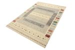 Tapis Gabbeh - Loribaft Indus - 204 x 146 cm - beige clair