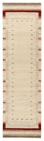 Tappeto corsia Tappeto Gabbeh - Loribaft Indus - 298 x 83 cm - beige chiaro