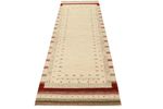 Corredor Tapete Gabbeh - Loribaft Indus - 243 x 84 cm - bege claro