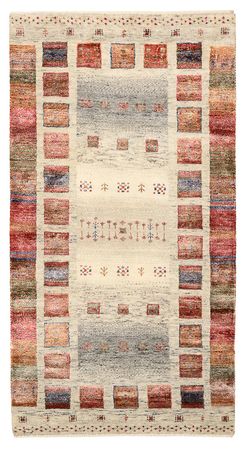 Tapete Gabbeh - Loribaft Indus - 141 x 76 cm - multicolorido