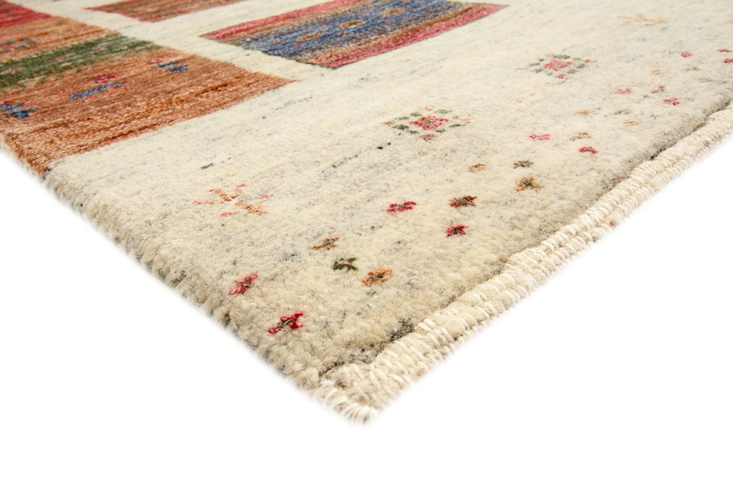 Gabbeh Teppich - Loribaft Indus - 241 x 176 cm - mehrfarbig