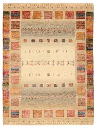 Tapis Gabbeh - Loribaft Indus - 205 x 153 cm - multicolore