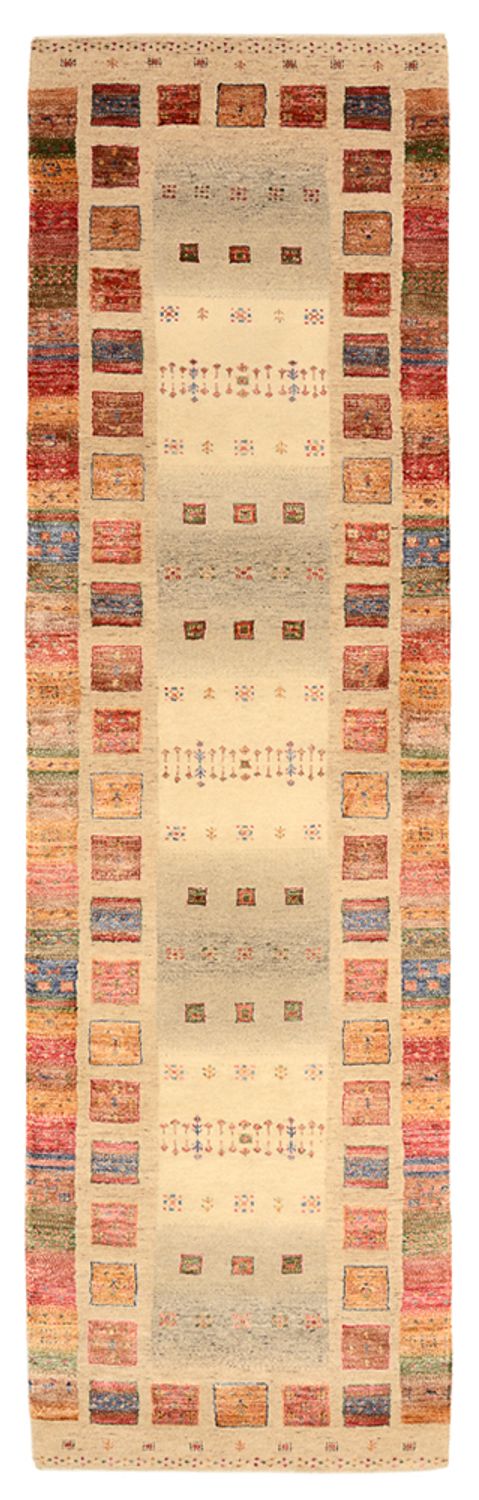 Läufer Gabbeh - Loribaft Indus - 296 x 83 cm - mehrfarbig