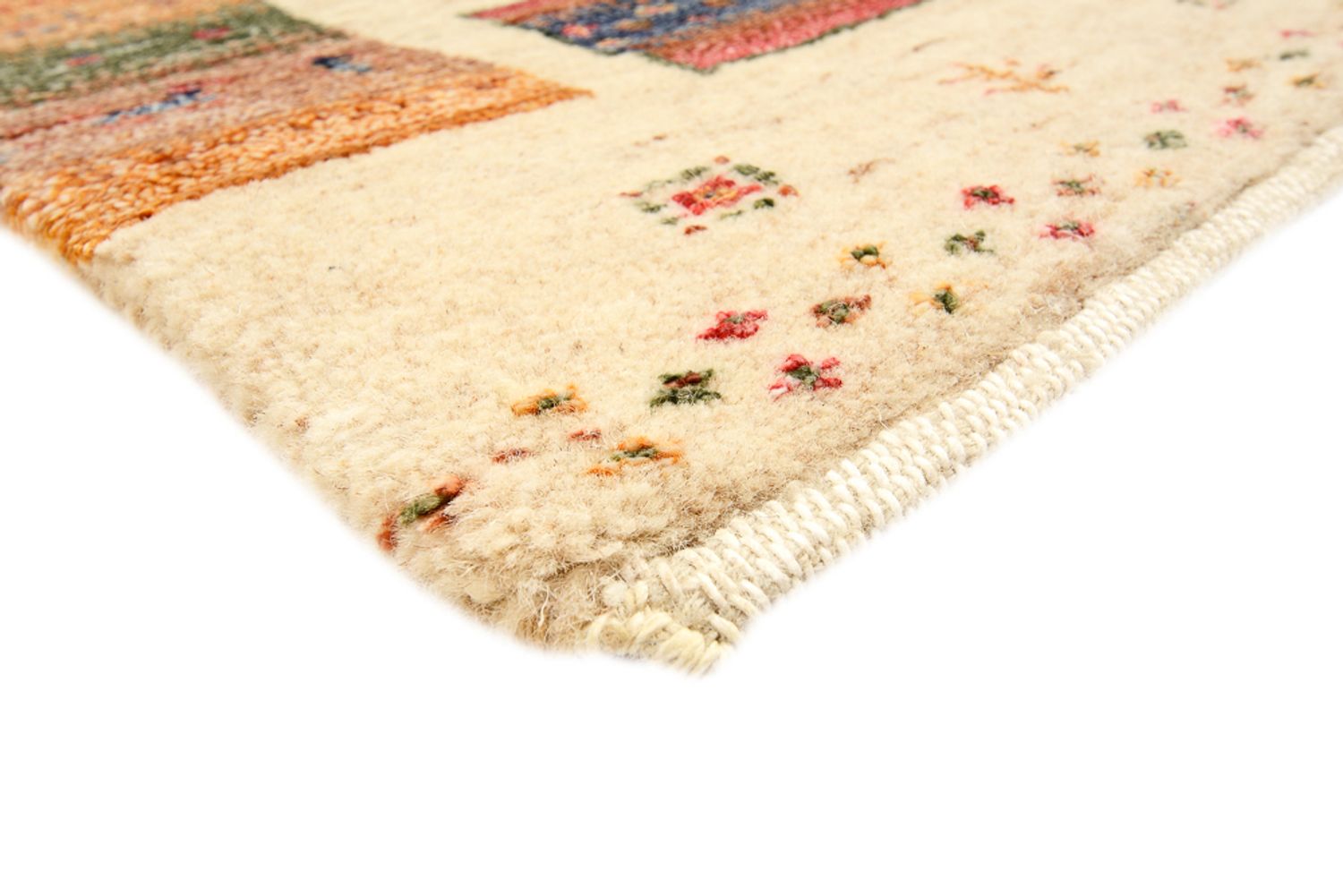 Biegacz Dywan Gabbeh - Loribaft Indus - 296 x 83 cm - wielokolorowy