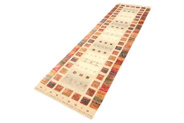 Tapis de couloir Tapis Gabbeh - Loribaft Indus - 296 x 83 cm - multicolore