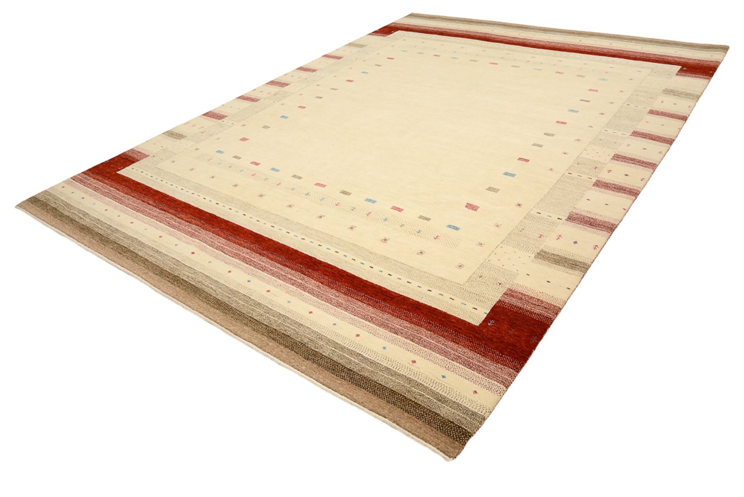 Tappeto Gabbeh - Loribaft Indus - 356 x 255 cm - beige chiaro