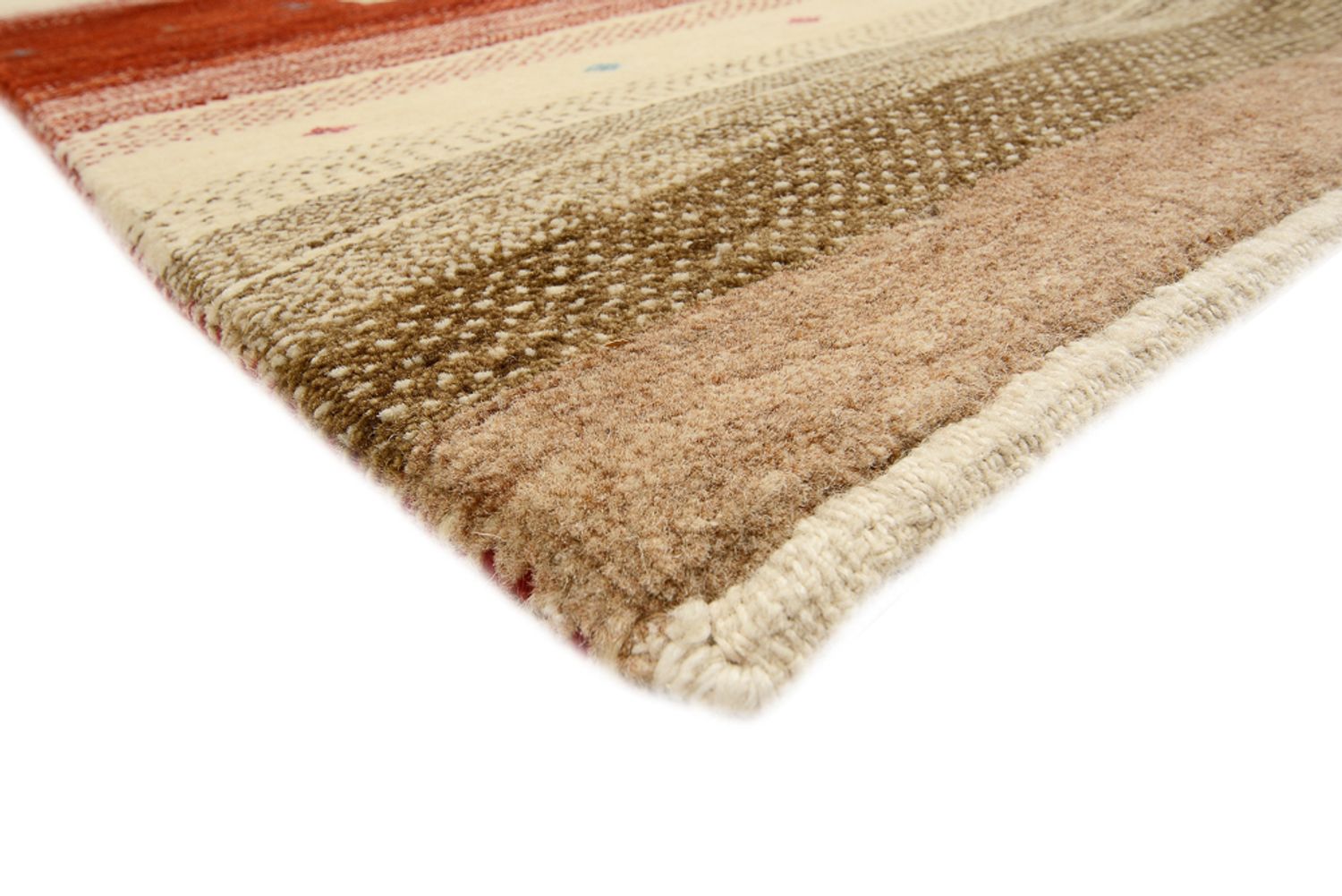 Gabbeh teppe - Loribaft Indus - 356 x 255 cm - lys beige