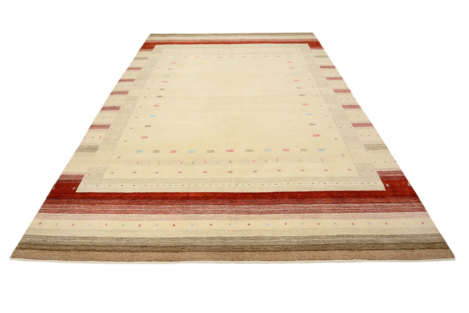 Tappeto Gabbeh - Loribaft Indus - 356 x 255 cm - beige chiaro