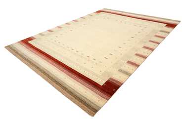 Alfombra Gabbeh - Loribaft Indus - 349 x 251 cm - beige claro