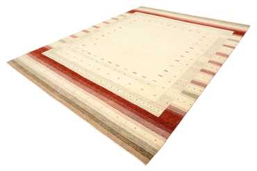 Gabbeh teppe - Loribaft Indus - 342 x 254 cm - lys beige