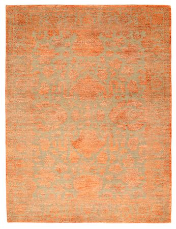 Tapis design - 200 x 154 cm - rouille