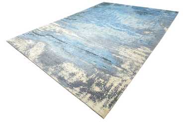 Alfombra de diseño - 430 x 306 cm - azul oscuro