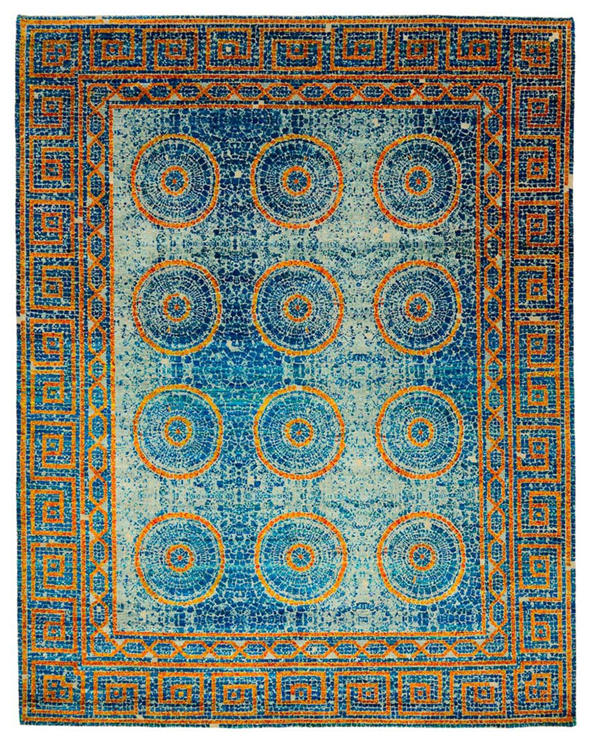 Designer Rug - 309 x 245 cm - blue