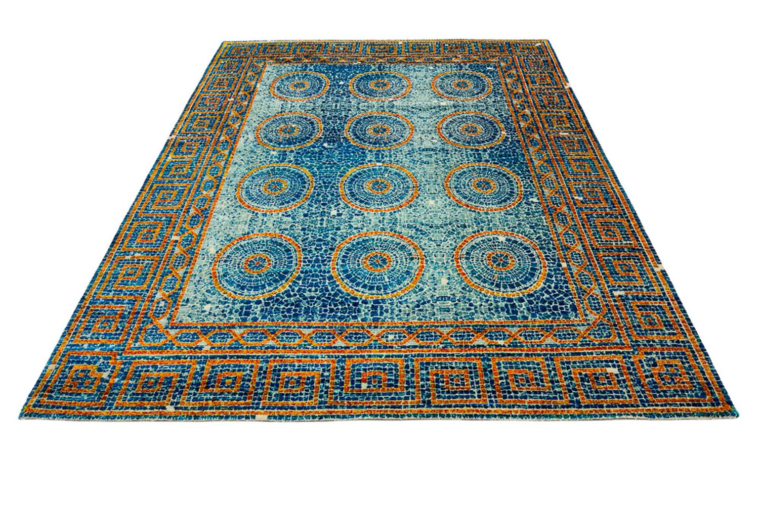 Alfombra de diseño - 309 x 245 cm - azul