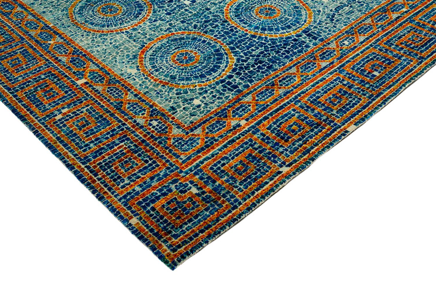 Designer Rug - 309 x 245 cm - blue