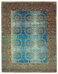 Designer Teppich - 309 x 245 cm - blau