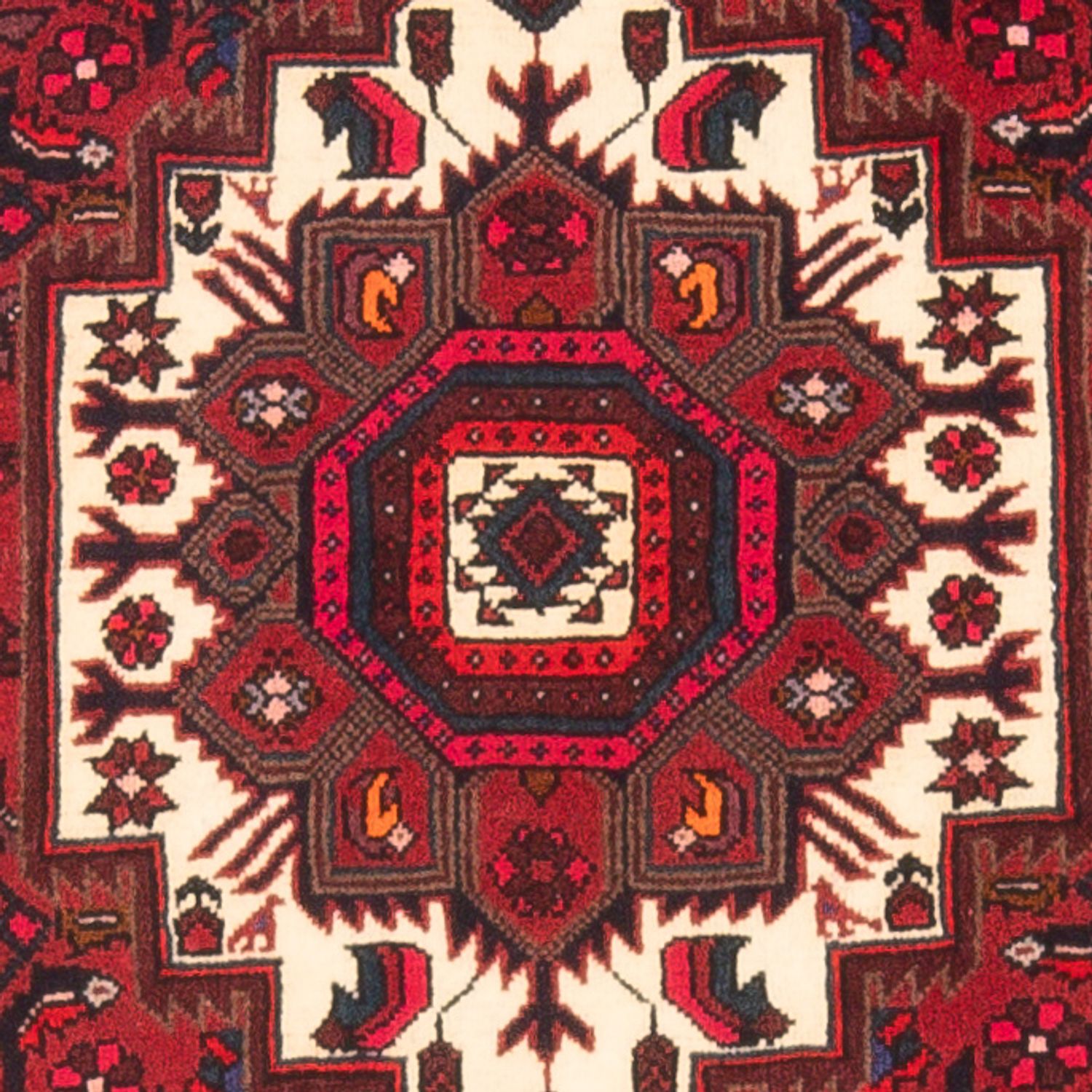 Tapis persan - Nomadic - 115 x 83 cm - rouge clair