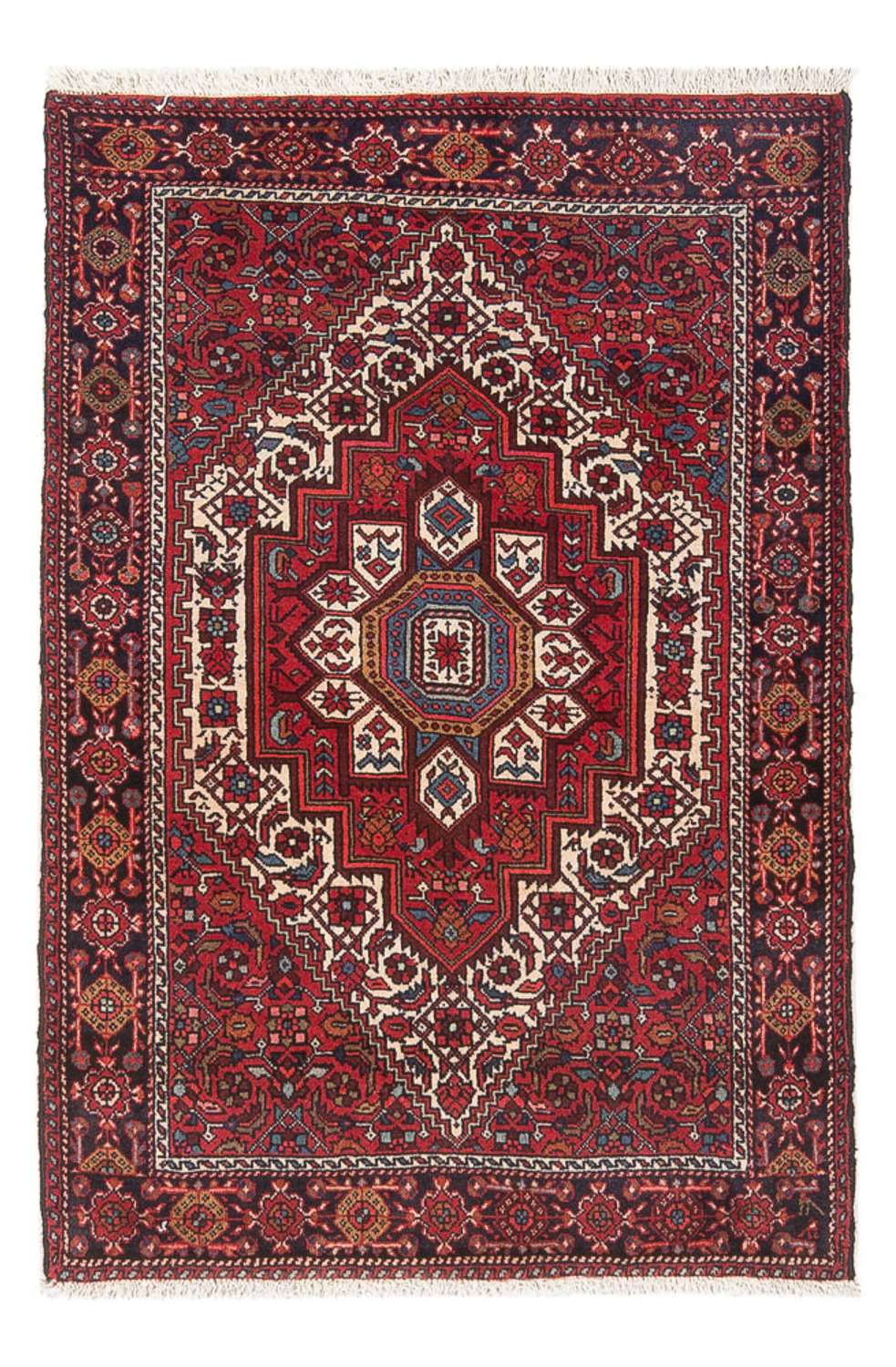 Alfombra persa - Nómada - 111 x 68 cm - rojo claro