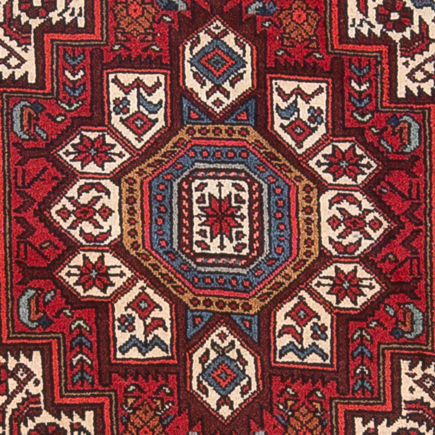 Alfombra persa - Nómada - 111 x 68 cm - rojo claro