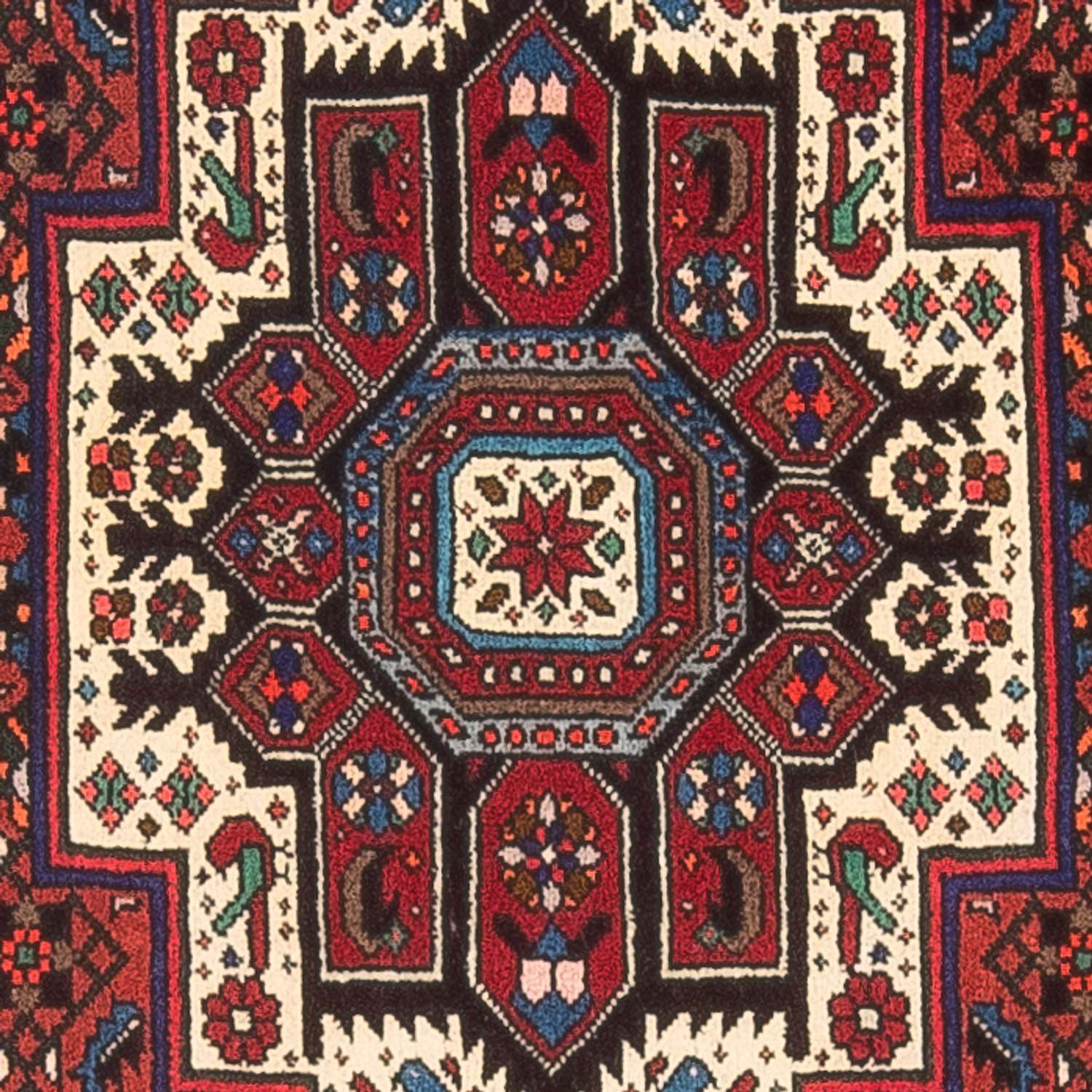Alfombra persa - Nómada - 150 x 70 cm - rojo claro