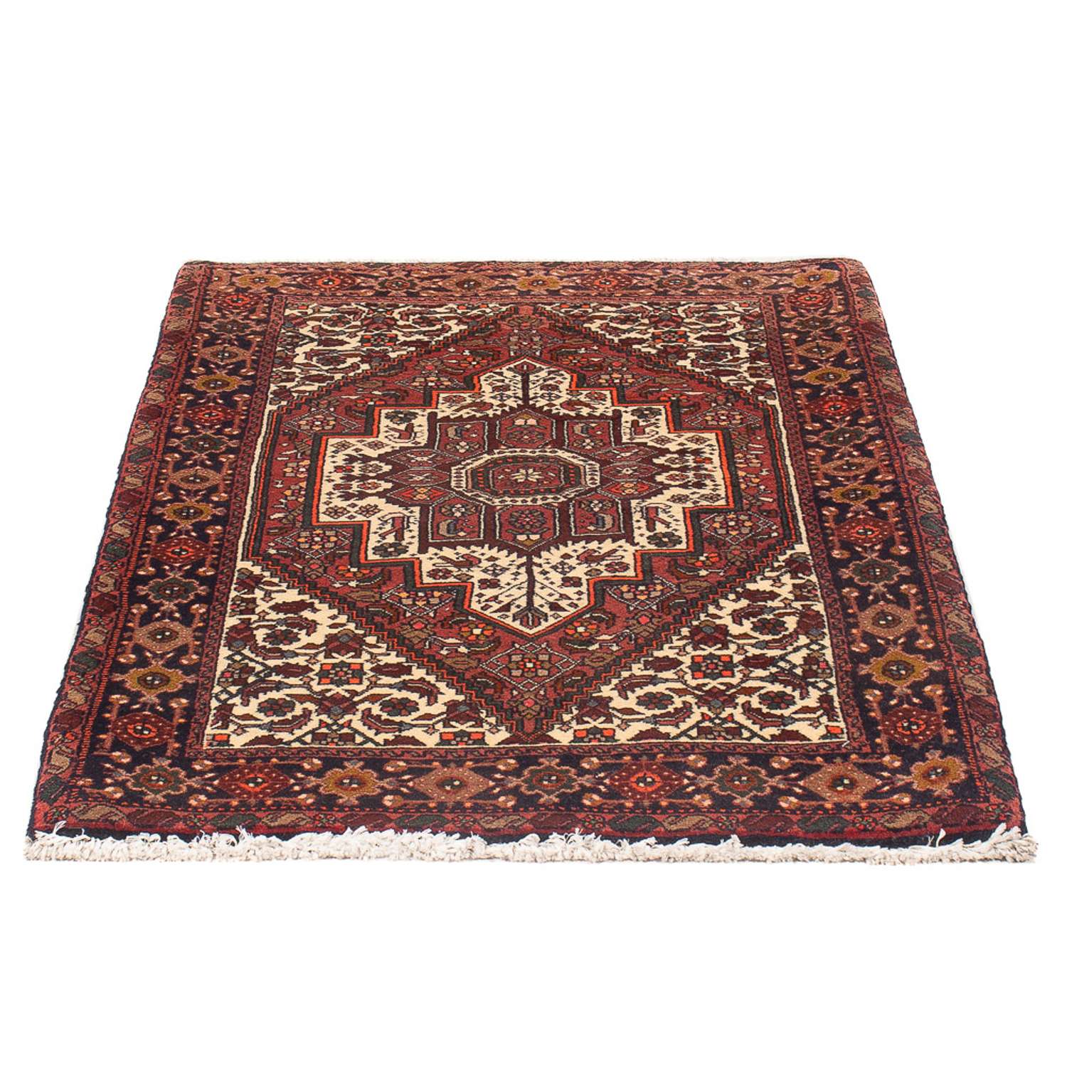Persisk teppe - Nomadisk - 130 x 82 cm - krem