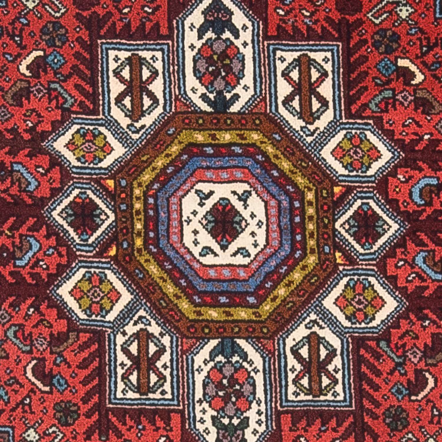 Persisk teppe - Nomadisk - 129 x 70 cm - rød