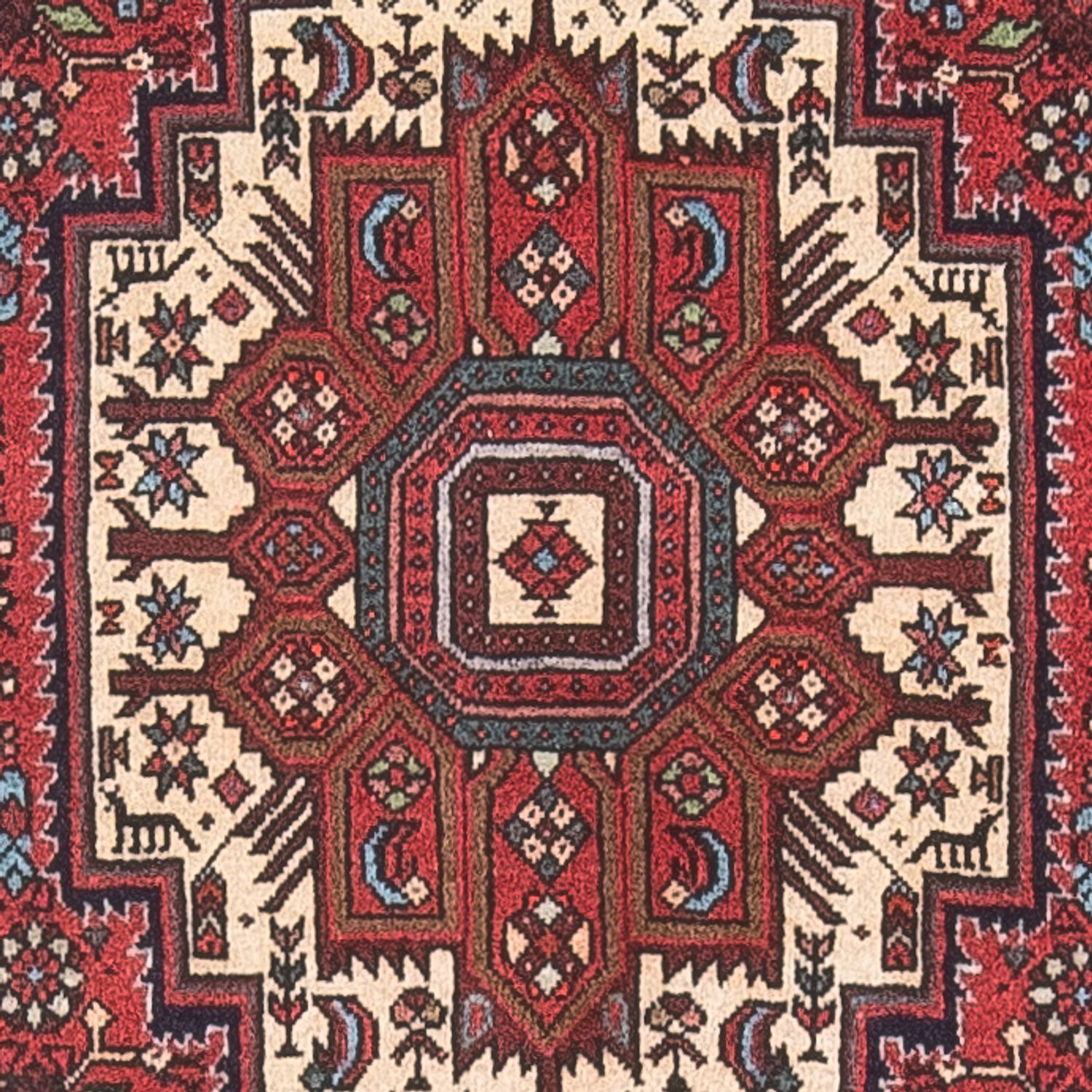 Tapis persan - Nomadic - 119 x 80 cm - crème