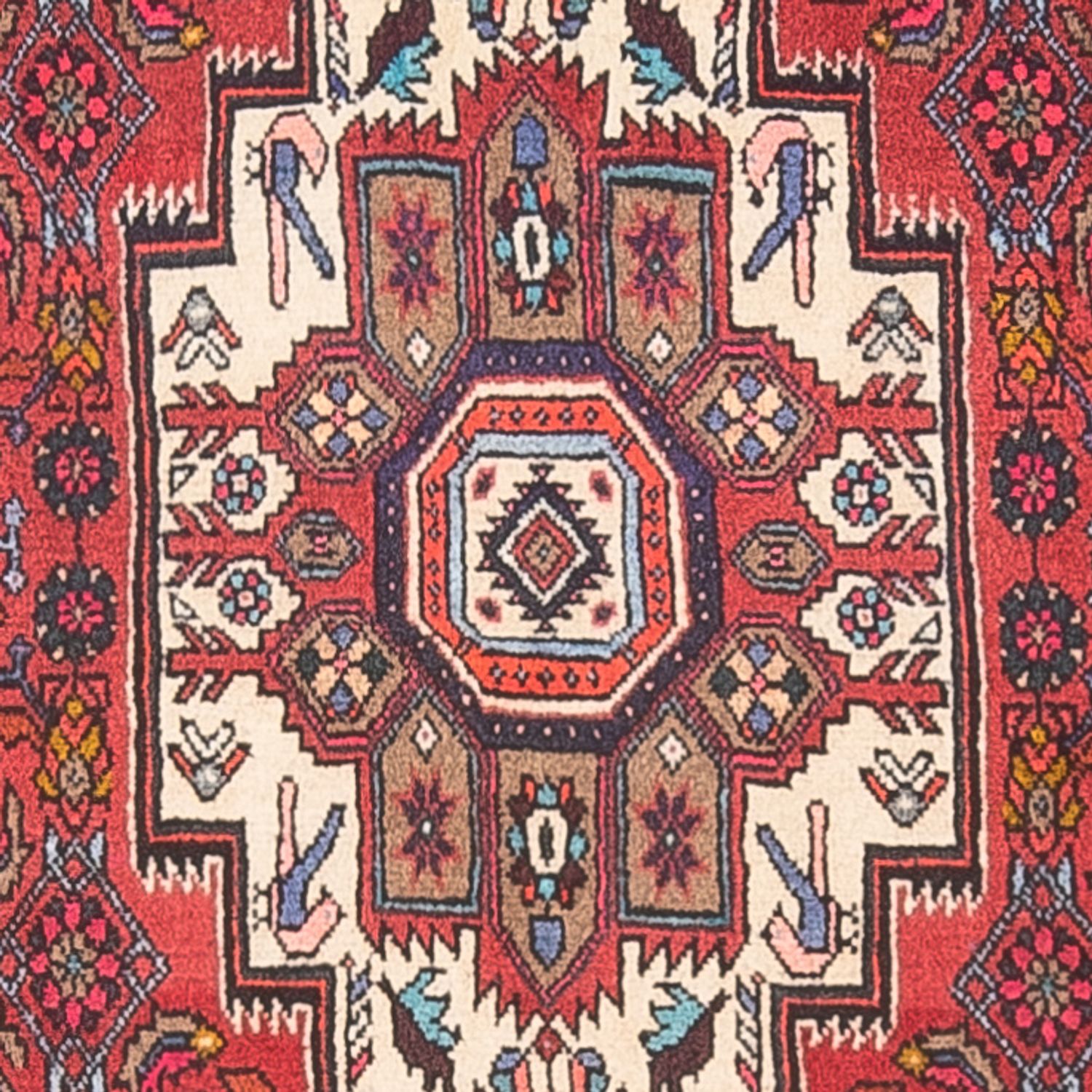 Perser Rug - Nomadic - 131 x 83 cm - red