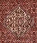 Persisk matta - Bijar - Royal - 340 x 250 cm - mörkröd