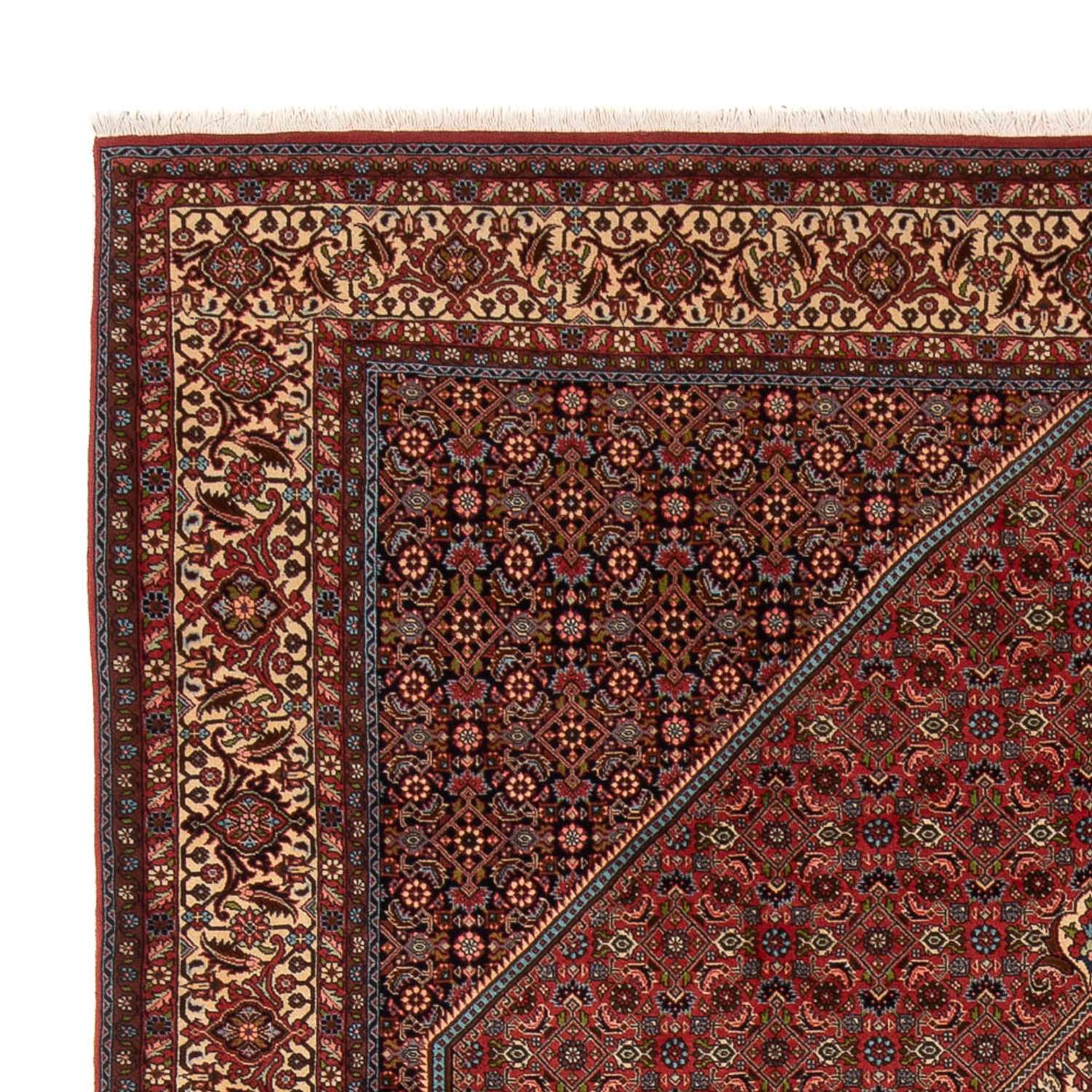 Tapete Persa - Bijar - Royal - 314 x 255 cm - vermelho escuro