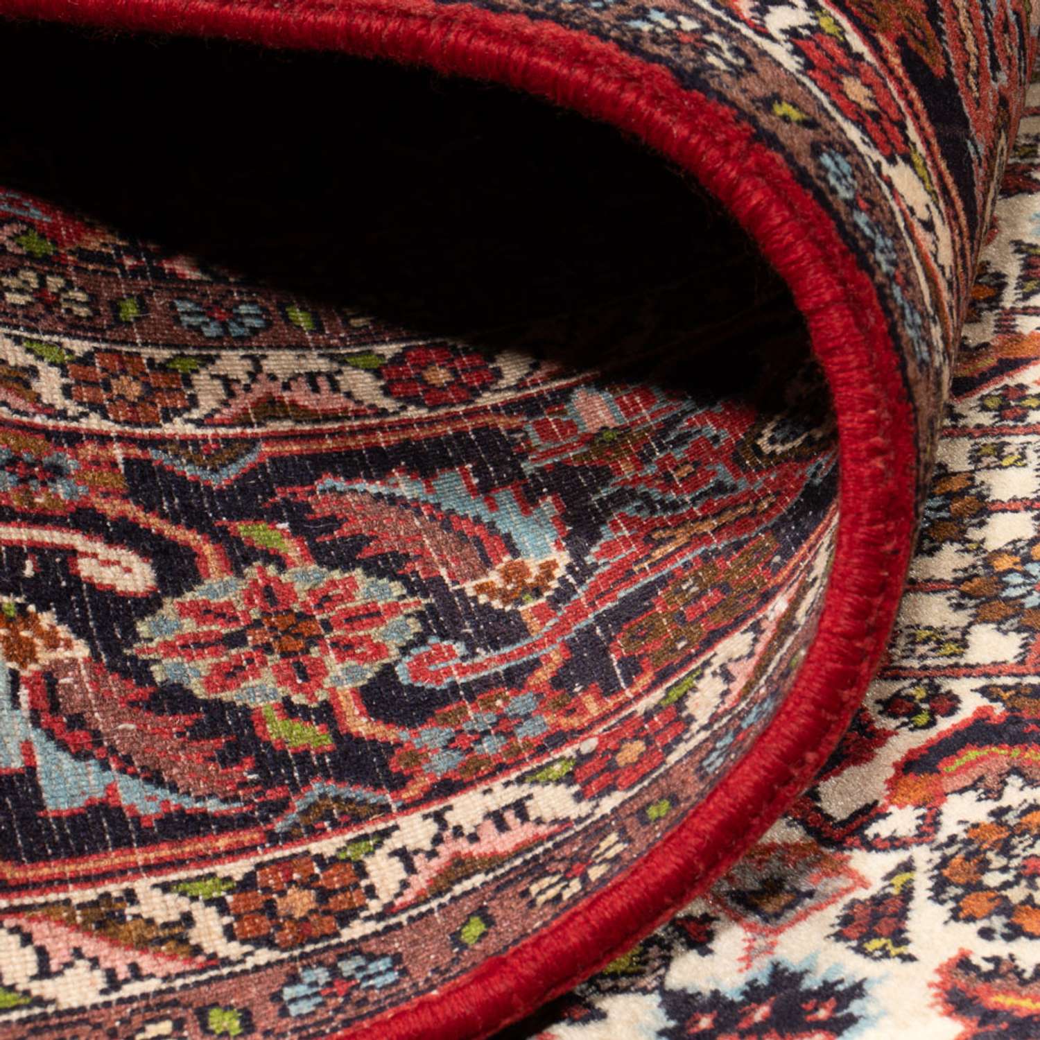 Perský koberec - Bijar - Královský - 336 x 251 cm - tmavě červená