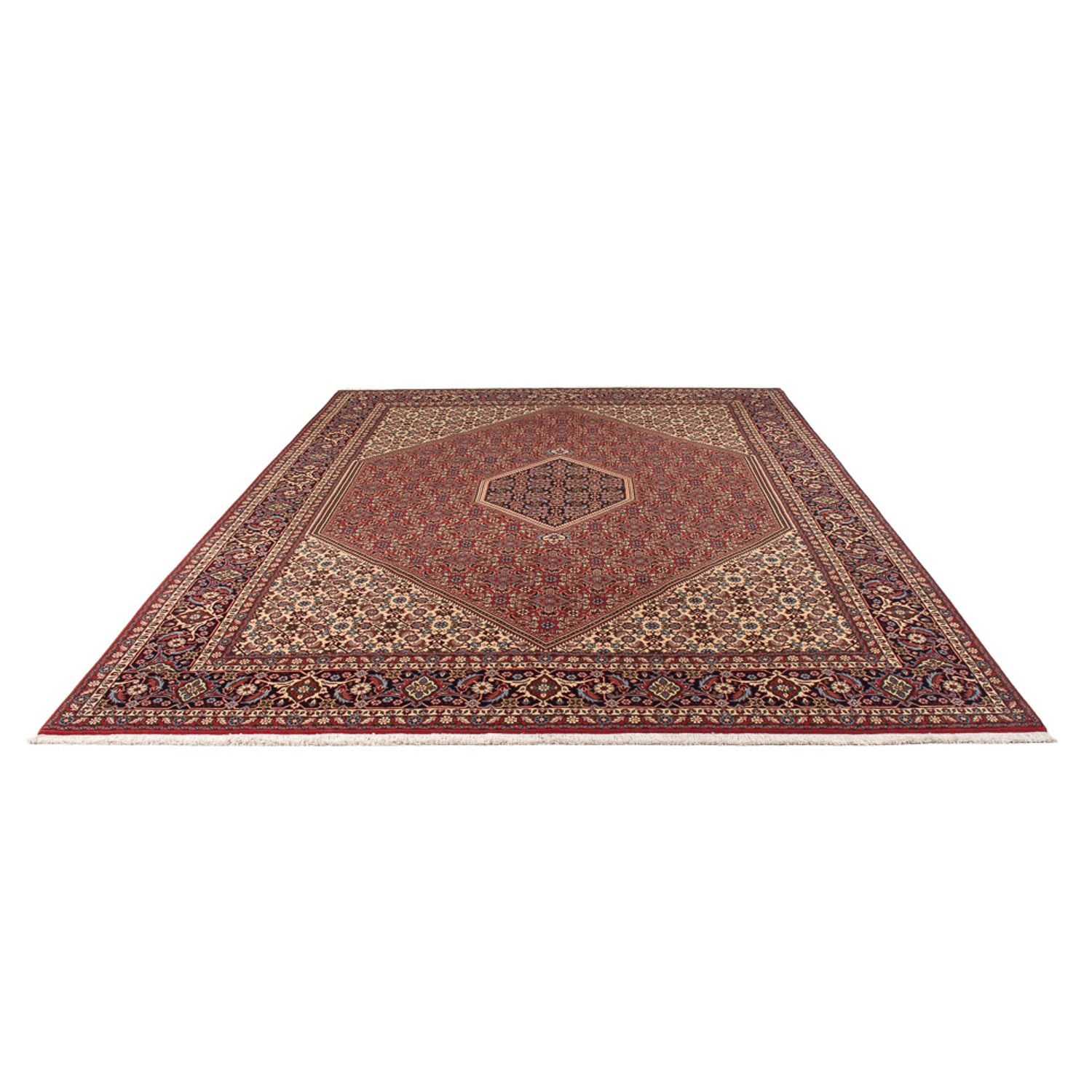 Alfombra persa - Bidjar - 341 x 246 cm - rojo oscuro