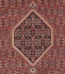 Tapis persan - Bidjar - 341 x 246 cm - rouge foncé