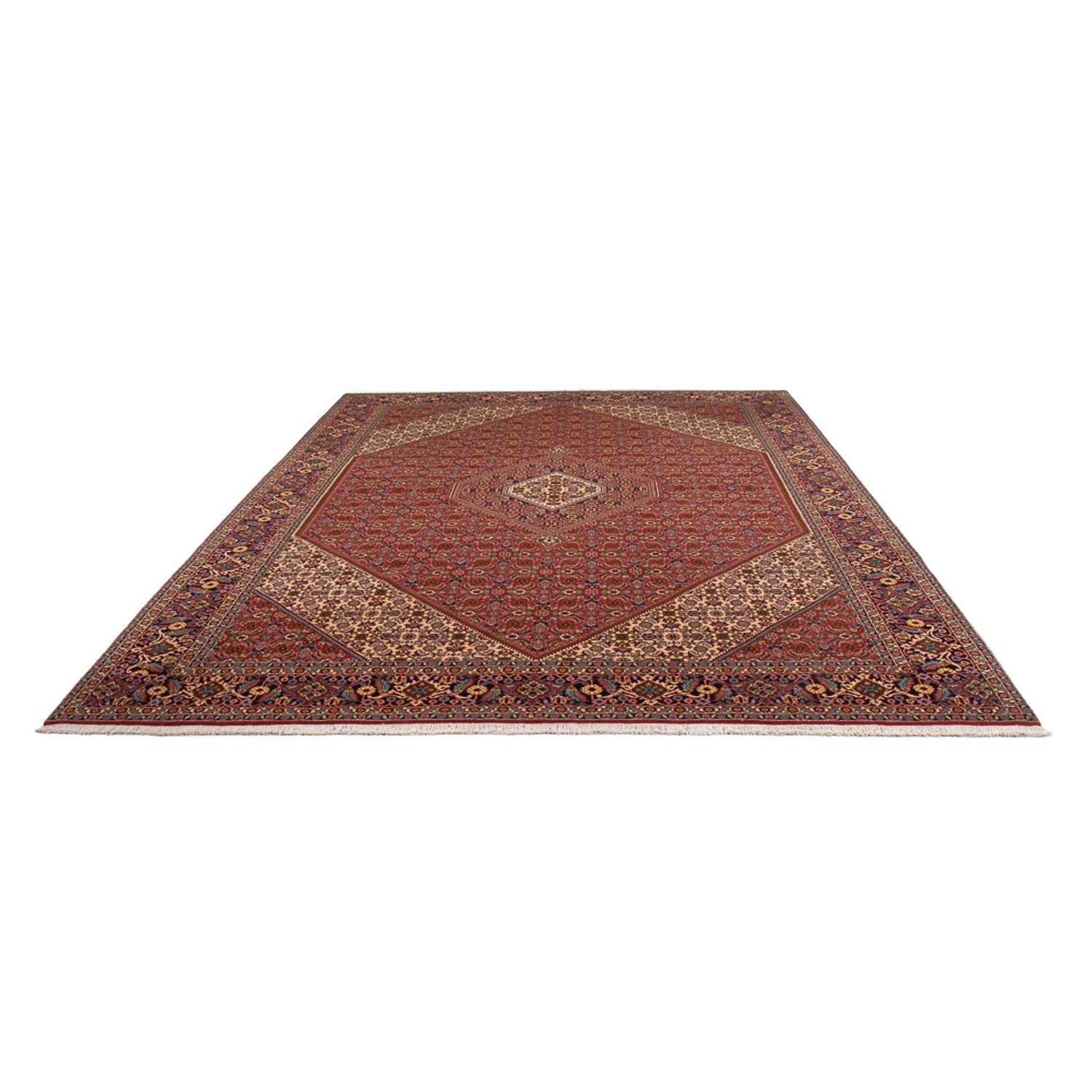 Persisk teppe - Bijar - Royal - 339 x 249 cm - mørk rød