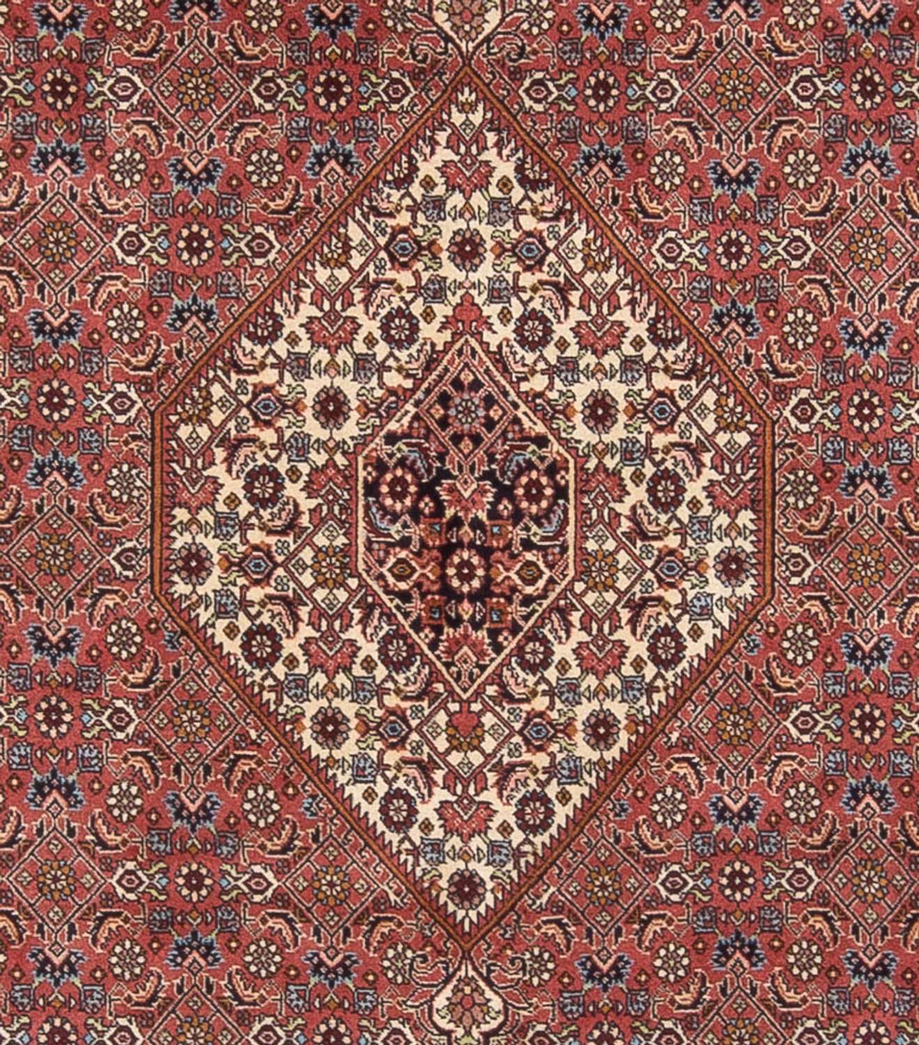 Alfombra persa - Bidjar - 299 x 244 cm - rojo oscuro