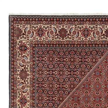 Alfombra persa - Bidjar - 350 x 247 cm - rojo oscuro