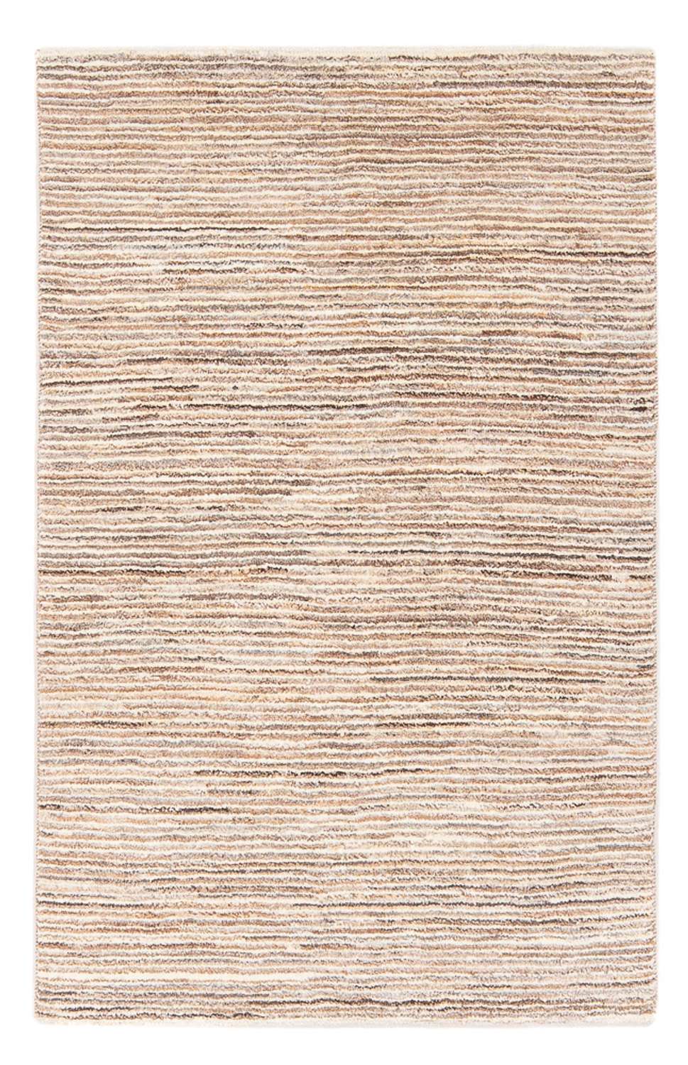 Gabbeh-teppe - persisk - 142 x 94 cm - mørk beige