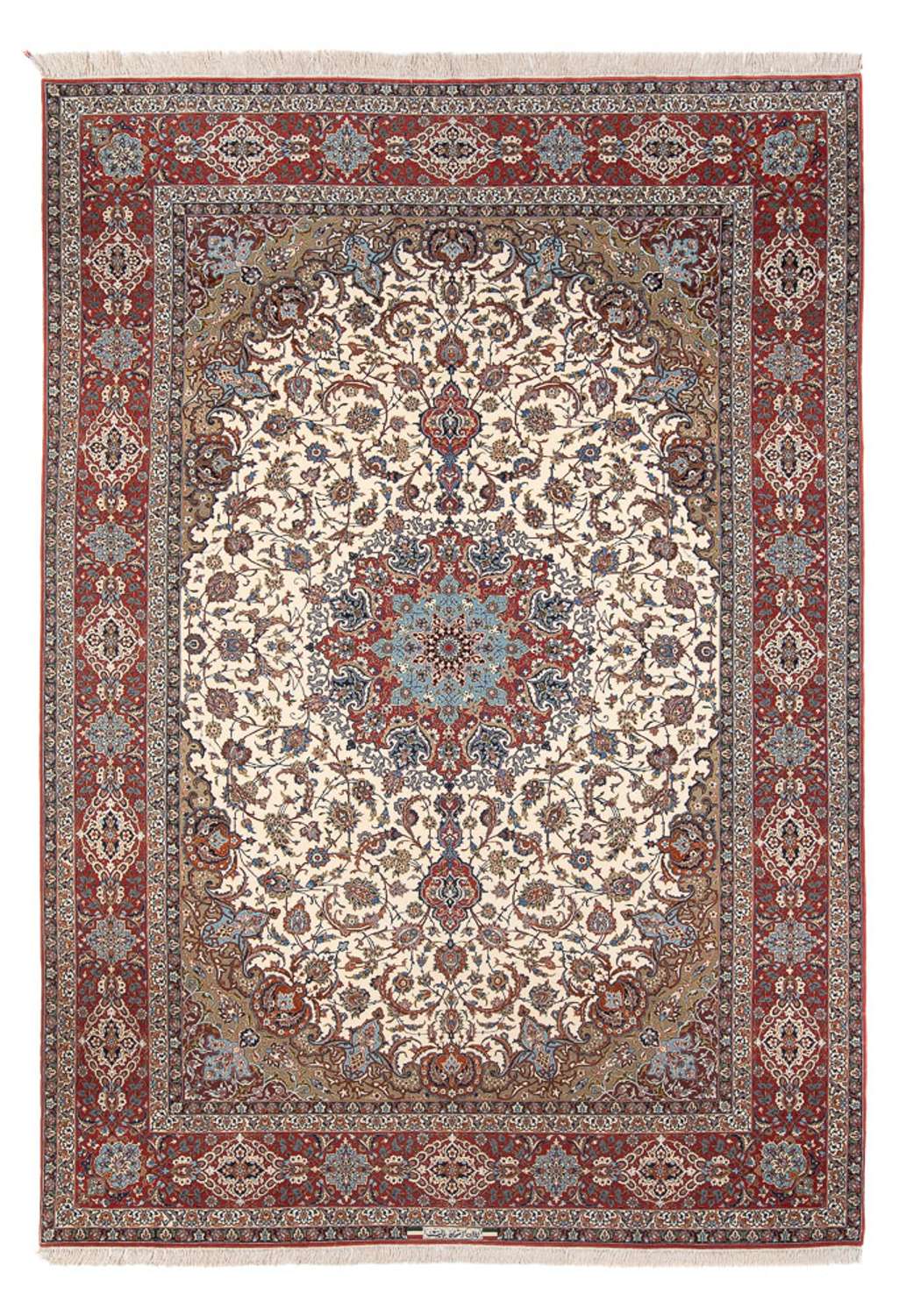 Tapis persan - Isfahan - Premium - 350 x 240 cm - crème