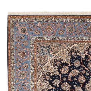 Tappeto Persero - Isfahan - Premio - 355 x 255 cm - blu scuro