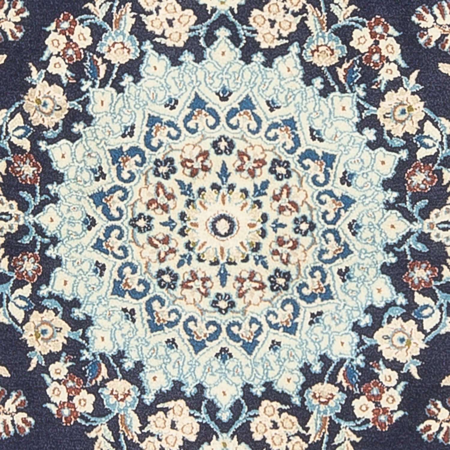 Alfombra Persa - Nain - Prima - 150 x 102 cm - azul oscuro