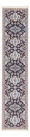 Tapis de couloir Tapis persan - Nain - Premium - 220 x 52 cm - bleu foncé