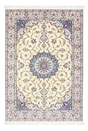 Tapis persan - Nain - Premium - 150 x 104 cm - crème