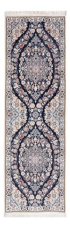 Tapis de couloir Tapis persan - Nain - Premium - 150 x 50 cm - bleu foncé