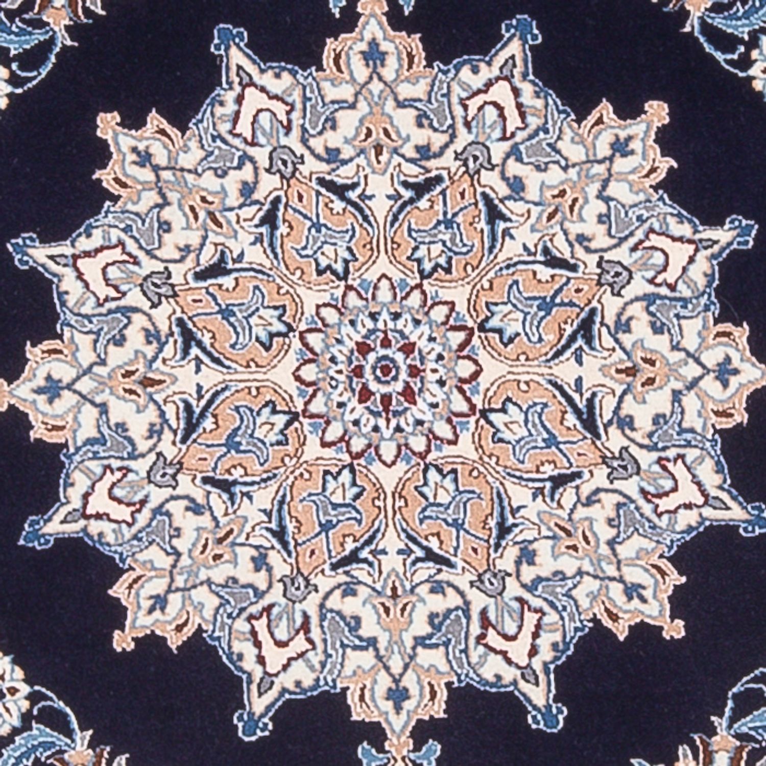 Tapete Persa - Nain - Premium - 147 x 100 cm - azul escuro