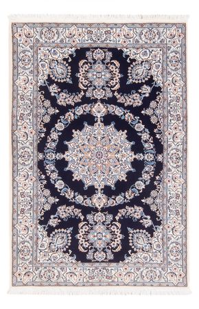 Tapete Persa - Nain - Premium - 147 x 100 cm - azul escuro